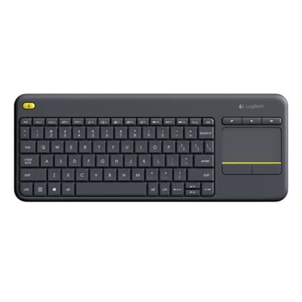 Logitech | K400 Plus | Tastatur med pegefelt | Trådløs | NL | Sort | USB-port | 380 g