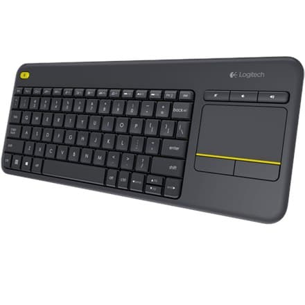 Logitech | K400 Plus | Tastatur med pegefelt | Trådløs | NL | Sort | USB-port | 380 g