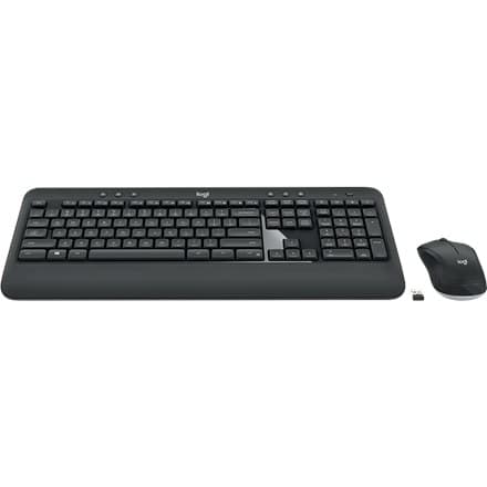 Logitech | MK540 Avanceret | Tastatur og mus sæt | Trådløs | Mus inkluderet | Batterier inkluderet | USA | Sort | USB | Wireles Sort, Hvid