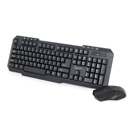 Gembird | Desktop Set | KBS-WM-02 | Tangentbord och mus set | Trådlös | Mus ingår | USA | Svart | USB | USA | 450 g | Numerisk Svart