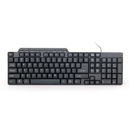 Gembird | KB-UM-104 Kompakt multimedietastatur | Multimedier | Kablet | USA | Sort | USB | 420 g Sort
