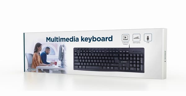 Gembird | Multimedianäppäimistö | KB-UM-107 | Multimedia | Langallinen | USA | Musta | g