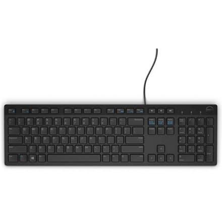 Dell | KB216 | Multimedier | Kablet | DA | Sort | Numerisk tastatur Sort