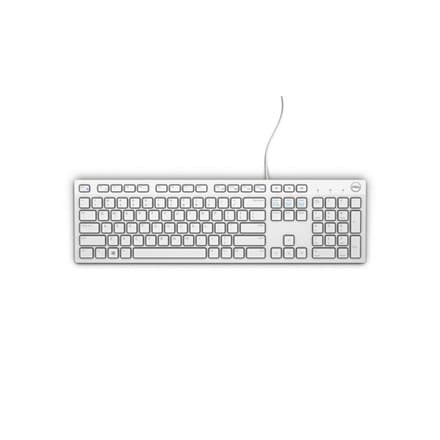 Dell | KB216 | Multimedier | Kablet | DA | Hvid | USB Hvid
