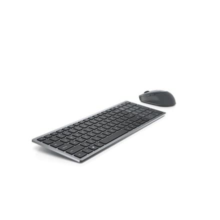Dell | Tastatur og mus | KM7120W | Tastatur og mus sæt | Trådløs | Batterier inkluderet | NORD | Bluetooth | Titan Grey | N Grå, Titanium