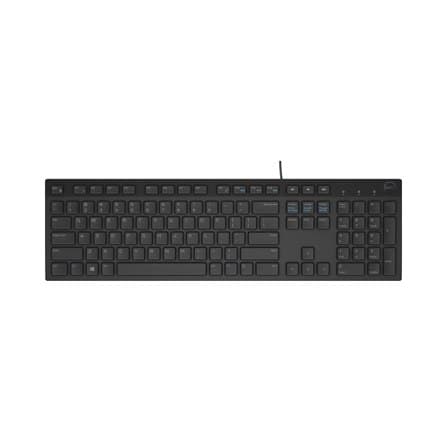 Dell Keyboard KB216 Multimedia Wired ukrainsk sort Sort
