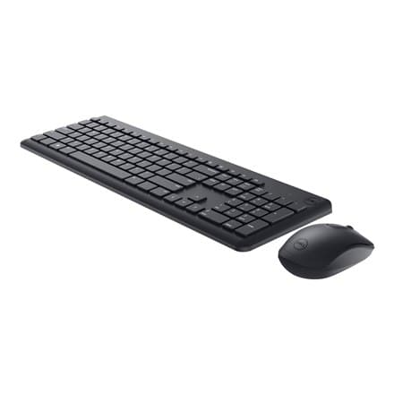 Dell KM3322W tastatur og mus sæt trådløst ukrainsk sort numerisk tastatur Sort