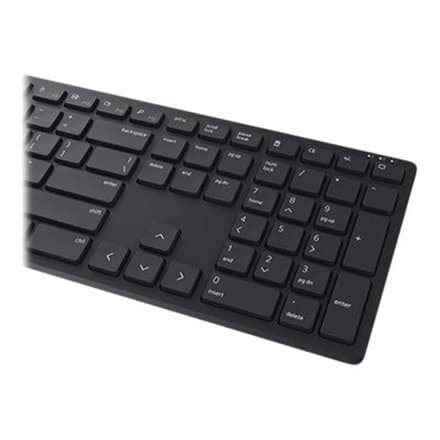 Dell KM5221W Pro | Tastatur og mus sæt | Trådløs | ukrainsk | Sort | 2,4 GHz