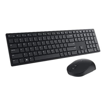Dell KM5221W Pro | Tastatur og mus sæt | Trådløs | ukrainsk | Sort | 2,4 GHz