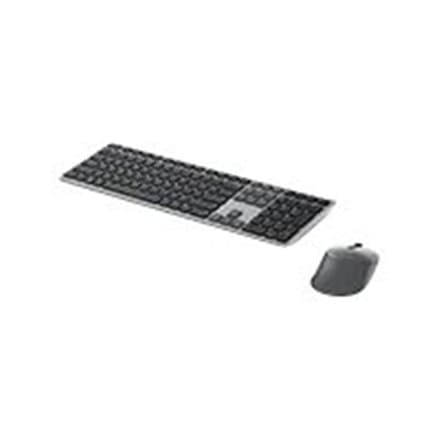 Dell Premier Multi-Device Tastatur og mus | KM7321W | Tastatur og mus sæt | Trådløs | ukrainsk | Titanium grå | 2,4 GHz