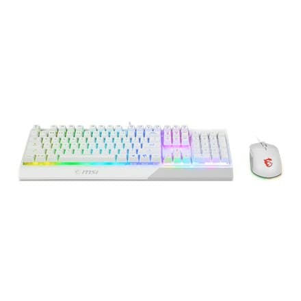 MSI | Vigor GK30 COMBO VIT | Tangentbord och mus set | Trådbunden | Mus ingår | USA | Vit | g