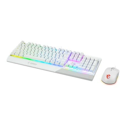 MSI | Vigor GK30 COMBO VIT | Tangentbord och mus set | Trådbunden | Mus ingår | USA | Vit | g