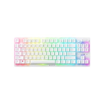 Razer | Optinen näppäimistö | Deathstalker V2 Pro | Pelinäppäimistö | RGB LED-valo | USA | Langaton | Valkoinen | Punainen kytkin | Langaton