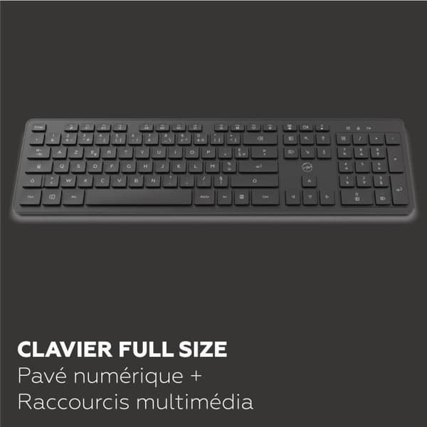 Trådlöst tangentbord - MOBILITY LAB - Premium - AZERTY - Svart