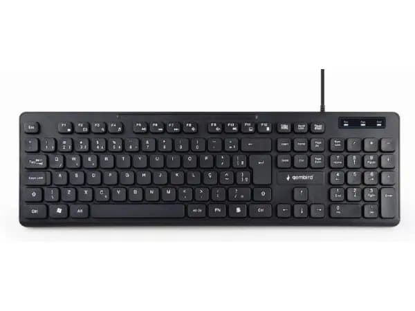 Gembird KB-MCH-04 - Tangentbord - USB - amerikansk - svart Svart