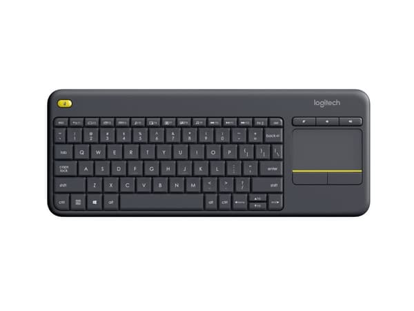 Logitech K400 Plus tangentbord RF Wireless Dutch Black Svart