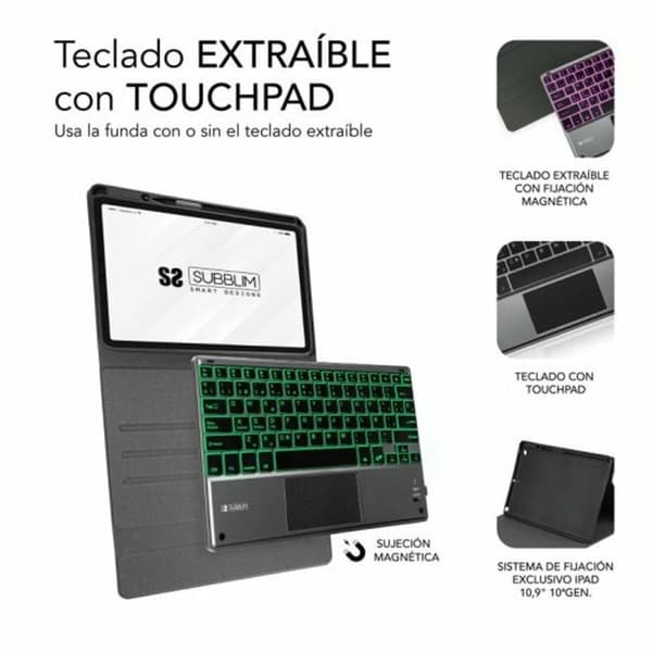 Tablet cover Subblim SUBKT4-BTPI02 Sort 10,9" iPad