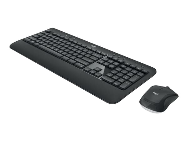 Logitech MK540 Advanced - Tastatur- og mussett - trådløs - 2.4 GHz - QWERTY - US International Sort, Hvit