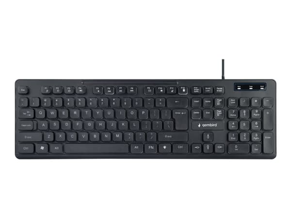 Gembird KB-UML-02 - Tangentbord - bakgrundsbelyst - USB - amerikansk - svart