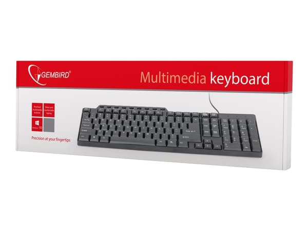 Gembird KB-UM-104 - Tangentbord - USB - amerikansk - svart