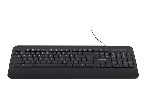 Gembird KB-UML-03 - Tangentbord - bakgrundsbelyst - USB - QWERTY - amerikansk - svart - färglåda