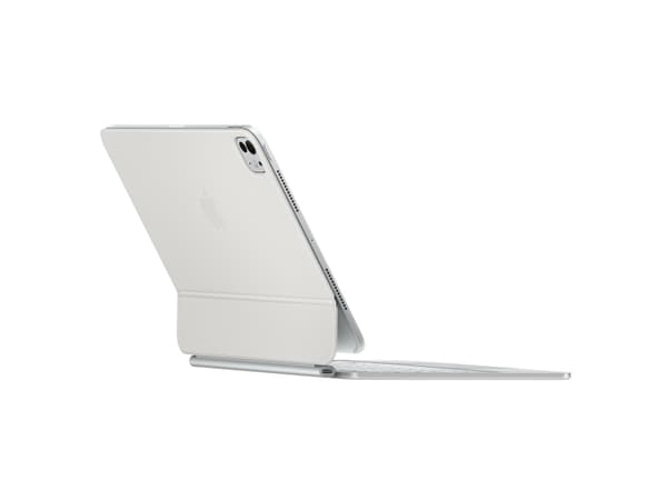 Apple Magic Keyboard - Tastatur og folioveske - med styrepute - bakbelysning - Apple Smart connector - QWERTY - Dansk - hvit