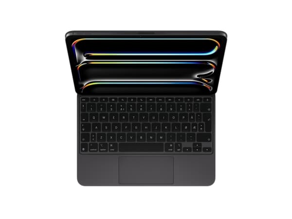 Apple Magic Keyboard - Tastatur og folioveske - med styrepute - bakbelysning - Apple Smart connector - QWERTY - Norsk - svart