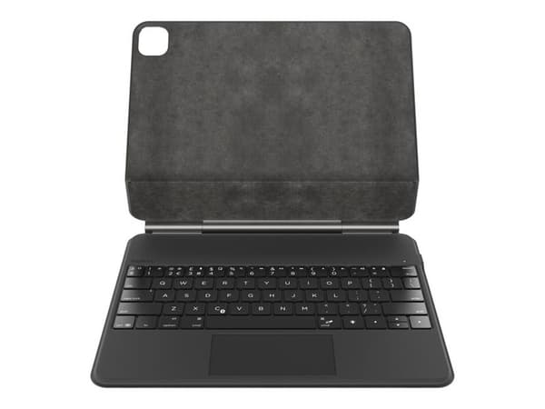 Belkin Connect Pro - Tangentbord och foliefodral (skyddsfodral) - med magnetiskt stativ - med pekplatta - bakgrundsbelyst - trådlös - Bluetooth - QWE