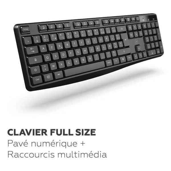 Trådlöst tangentbord - MOBILITY LAB - Deluxe - AZERTY - Svart