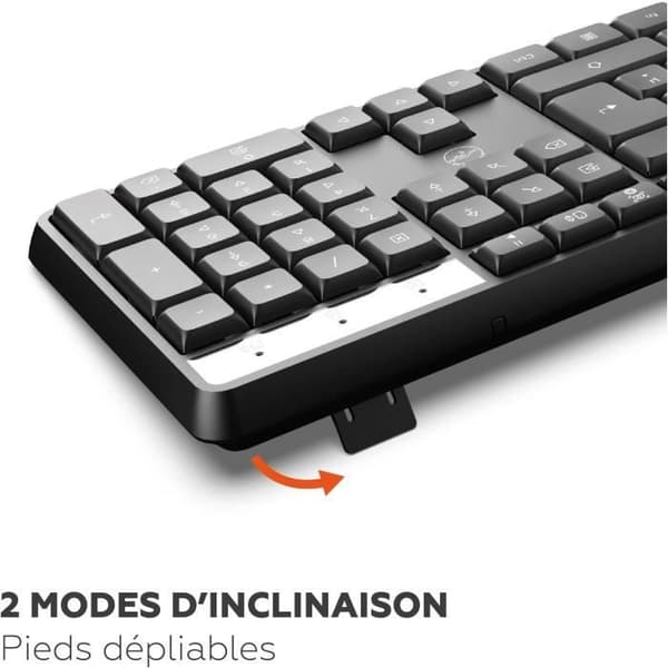 Trådlöst tangentbord - MOBILITY LAB - Deluxe - AZERTY - Svart