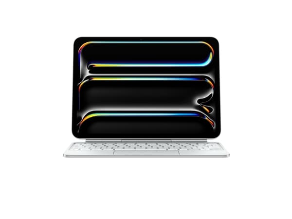 Apple Magic Keyboard - Tangentbord och foliefodral - med pekdyna - bakgrundsbelyst - Apple Smart connector - svensk - vit