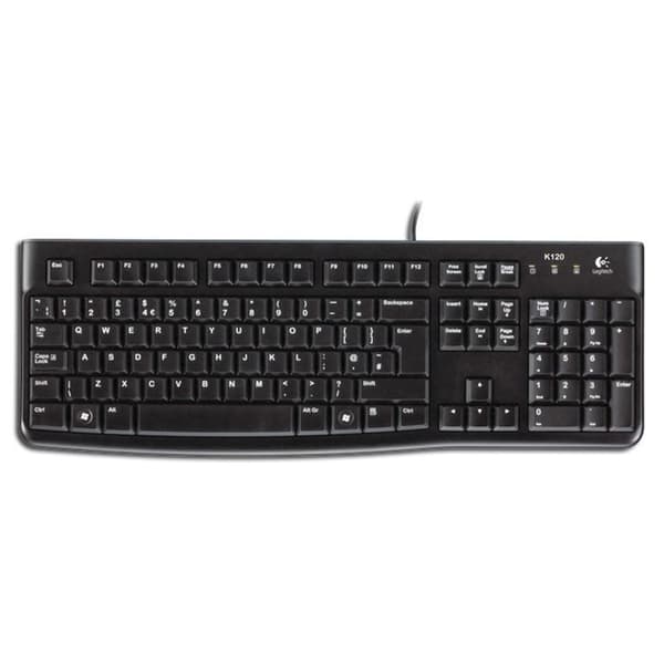 Logitech Ergonomic Wired Keyboard Logitech K120 PC Svart