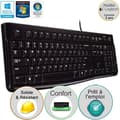 Miniatyrbild 1 av 3: Logitech Ergonomic Wired Keyboard Logitech K120 PC Svart