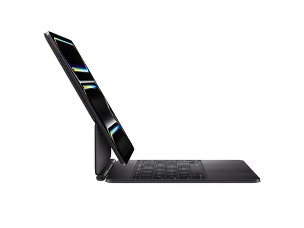 Apple Magic Keyboard - Tangentbord och foliefodral - med pekdyna - bakgrundsbelyst - Apple Smart connector - QWERTY - amerikansk - svart