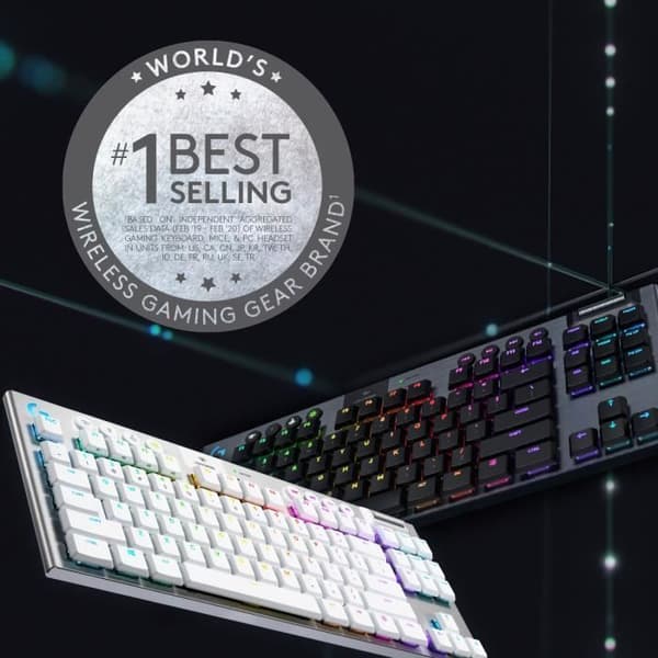 Logitech Tangentbord Logitech G915 Lightspeed TKL Wireless Gaming Tangentbord RGB Bluetooth Mechanical Touch