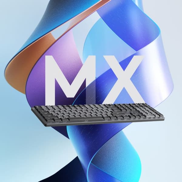 Mekaniskt tangentbord - Logitech - MX Mechanical - Trådlös - Intelligent belysning - Flera enheter