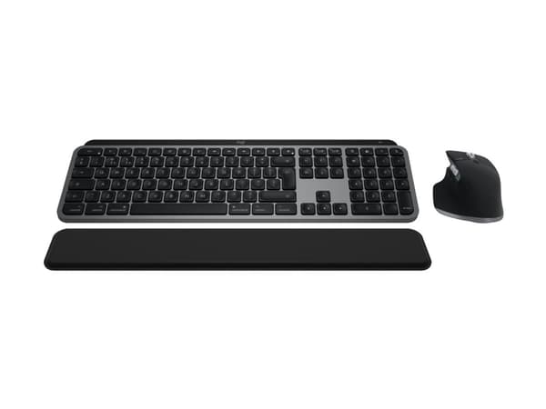 Logitech Master Series MX Keys S Combo for Mac - Tastatur- og mussett - full size - bakbelysning - trådløs - Bluetooth LE - QWERTY - US International