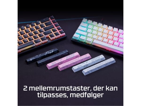 HP HyperX Pudding Keycaps 2 - Full Key Set - PBT - Black (US Layout)