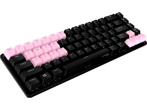 HyperX Rubber Keycaps - Gaming Accessory Kit - Pink (US Layout), Näppäimistön suojus, Termoplastinen elastomeeri (TPE), Vaaleanpunainen