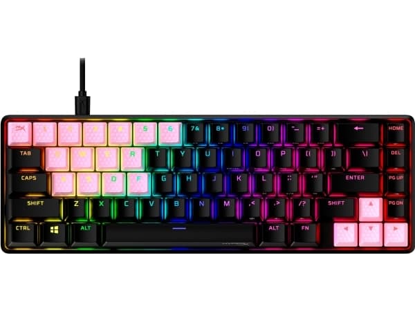 HyperX Rubber Keycaps - Gaming Accessory Kit - Pink (US Layout), Tastaturtaster, Termoplastisk elastomer (TPE), Rosa