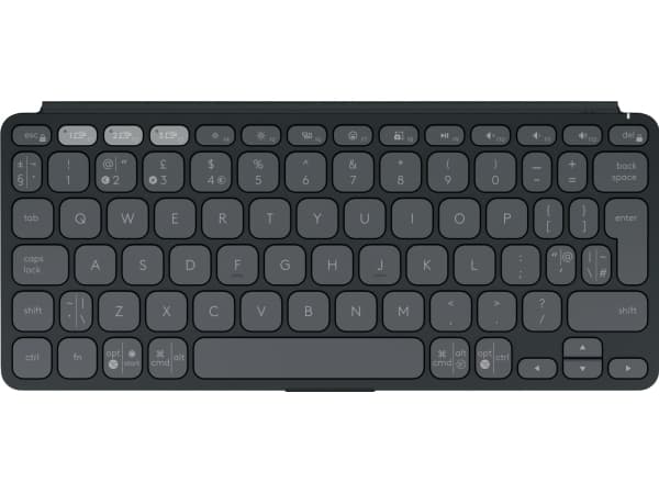 Logitech Keys-To-Go 2 - Tastatur - innebygd deksel - trådløs - Bluetooth LE - QWERTY - US International - grafitt