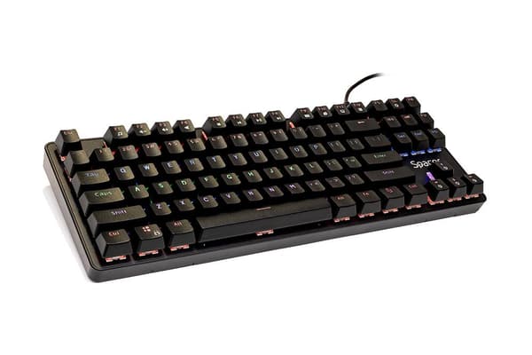 TASTATURA MECANICA SPACER USB IMMORTAL, switch-uri mecanice albastre, 50 mil. apasari, 87 taste, anti-ghosting 26 taste, anti-spill, black, "SPKB-MK-I