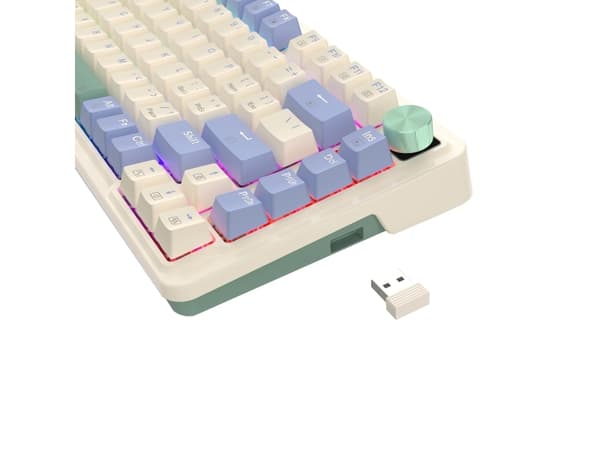 REDRAGON K673CPG-RGB-PRO Ucal Pro, Ledningsført, USB, Mekanisk, Hvid