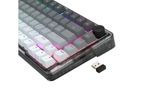 REDRAGON K673GG-RGB-PRO Ucal Pro, Kabel & trådløs, RF trådløs + USB, Mekanisk, Marineblå