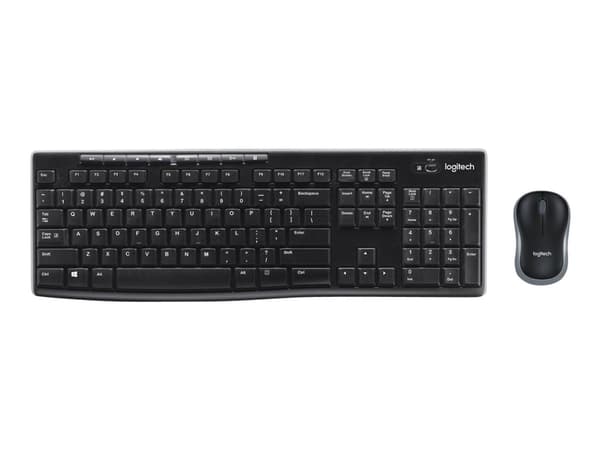 Logitech MK270 Wireless Combo - Sats med tangentbord och mus - trådlös - 2.4 GHz - QWERTY - USA, internationellt
