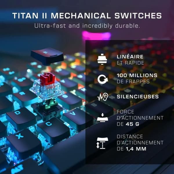 Mekaniskt PC-speltangentbord - TURTLE BEACH - Vulcan II - Svart