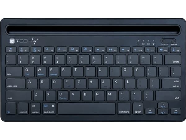 Techly Mini tangentbord med hållare för surfplatta och telefon (367898)