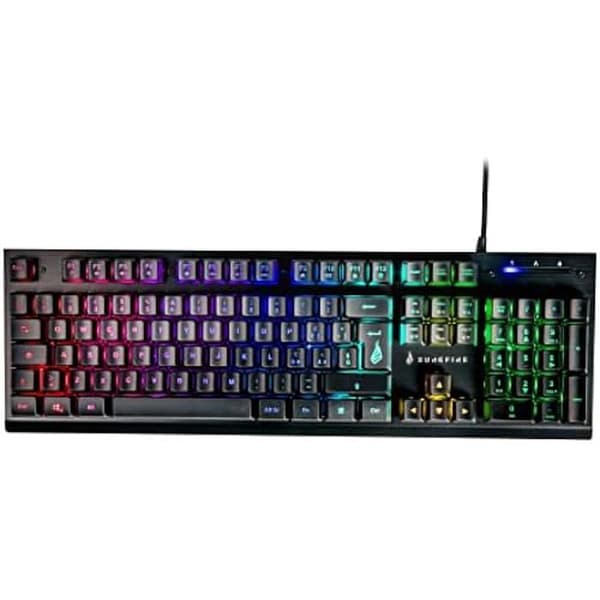 Italienskt speltangentbord - SUREFIRE - Kingpin X2 - Mekaniskt tangentbord - Multimedia - RGB-belysning Svart