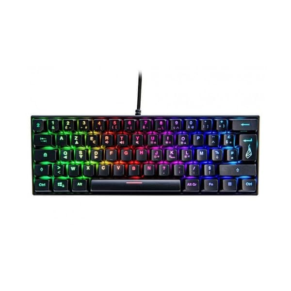 Mekaniskt speltangentbord - SureFire - KingPin M1 - 60% AZERTY - RGB-belysning - 100% anti-ghosting