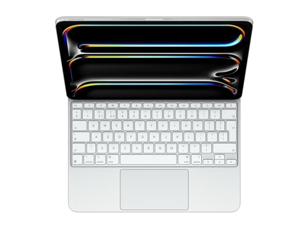 Apple Magic Keyboard - Tangentbord och foliefodral - med pekdyna - bakgrundsbelyst - Apple Smart connector - QWERTY - brittisk - vit
